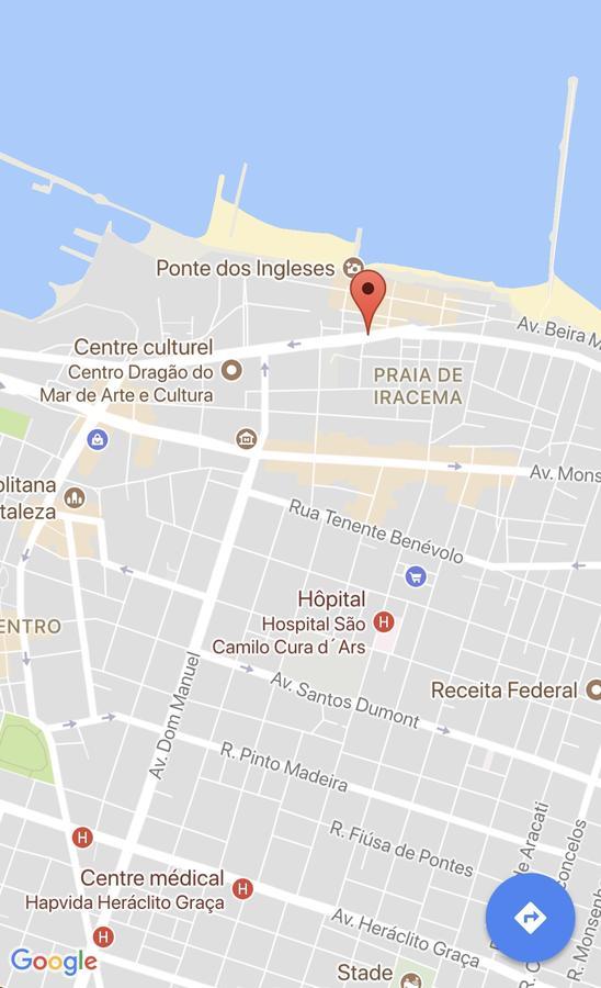 Apartamento Praia De Iracema Vista Para O Mar 18 Andar Форталеза Экстерьер фото